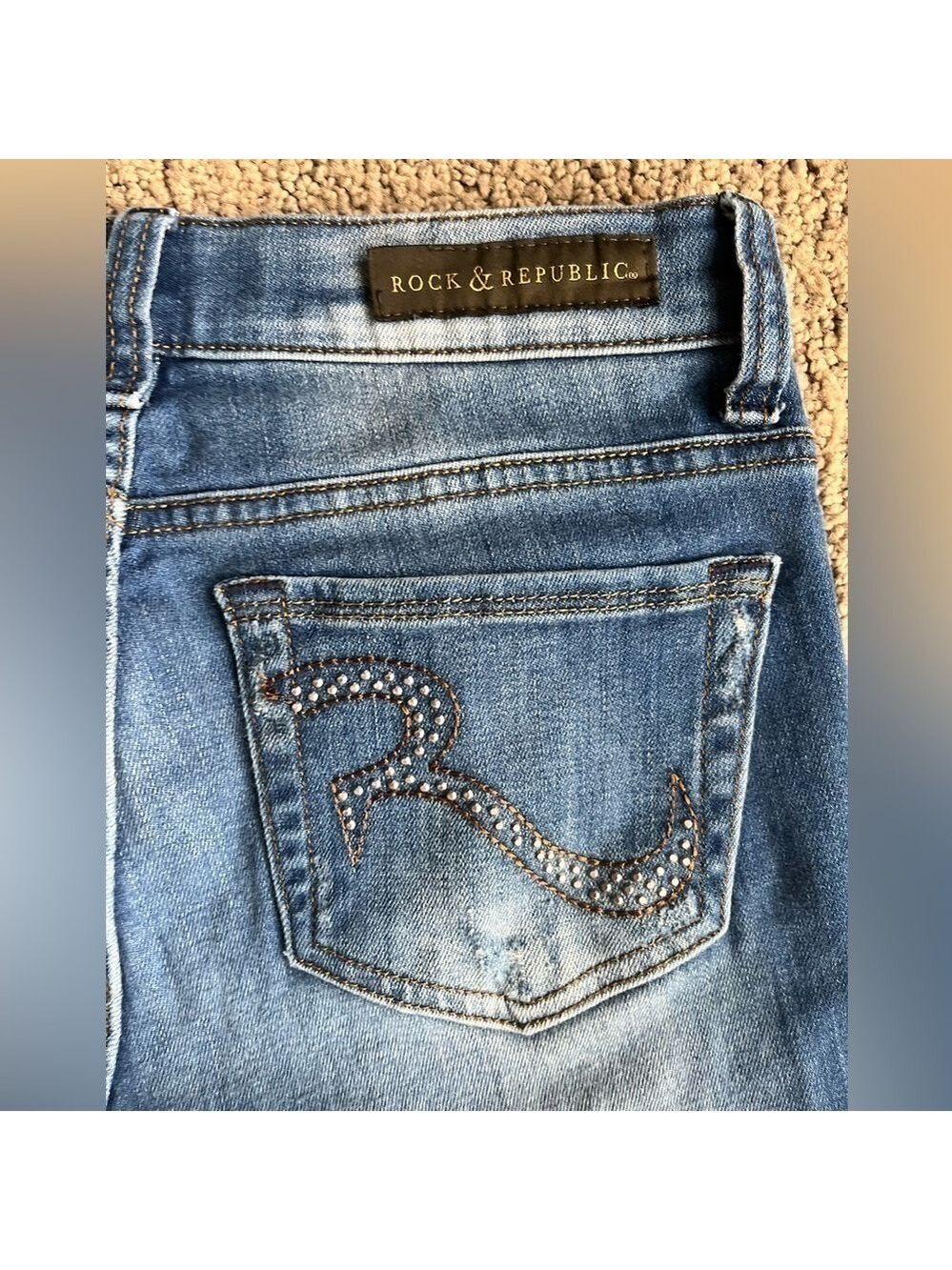 Rock & Republic Banshee High Rise Bootcut Jeans Dark Wash Size 4 - Picture 8 of 15